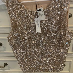 Sequined Tank Top, Ladies L